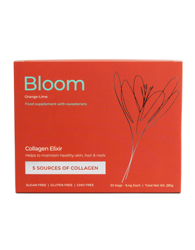 Коллагеновый комплекс Progress Nutrition Bloom Collagen | апельсин + лайм - 30 пакетов по 9,4 г, фото