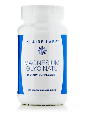 Klaire Labs, Магний глицинат, 100 вегетарианских капсул (KLL-82710), фото