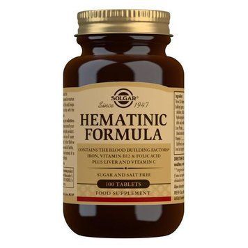 Гематиновая формула для крови Solgar Hematinic Formula - 100 таблеток, фото