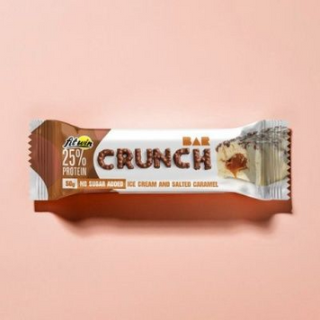 FitWin, Crunch Bar 25%, без цукру, морозиво та солона карамель, 50 г - 1/12 (FTW-23091), фото