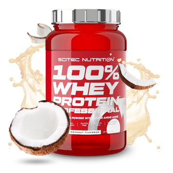 Протеїн сироватковий Scitec Nutrition 100% Whey Protein Professional | кокос - 920 г, фото