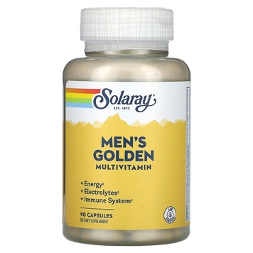 Solaray, Мультивітаміни для чоловіків Golden, 90 капсул (SOR-04794), фото