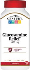 Глюкозамин и кальций, 21st Century Health Care, 1000 мг, 120 таблеток (CEN-22215), фото