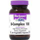 Bluebonnet Nutrition BLB-00416 Bluebonnet Nutrition, B-Complex 100, вітаміни групи B, 50 вегетаріанських капсул (BLB-00416)