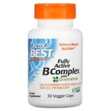 Doctor's Best DRB-00299 Doctor's Best, комплекс активных витаминов B с Quatrefolic, 30 вегетарианских капсул (DRB-00299)