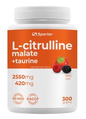 Sporter, L-цитрулін malate, 300 г, wild berries (817256), фото
