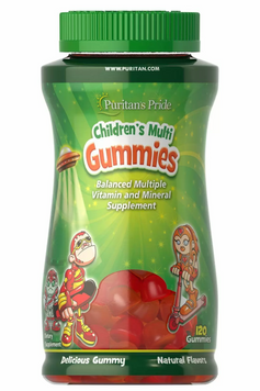 Мультивитамины и минералы для детей, Children's Multivitamins and Mineral, Puritan's Pride, 120 жевательных конфет (PTP-15108), фото