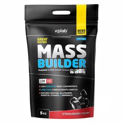 VPLab, Mass Builder, зі смаком полуниці та йогурту, 5000 г (VPL-35528), фото