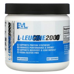 EVLution Nutrition, L-Leucine 2000, без смаку, 200 г (EVL-02435), фото
