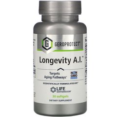 Формула долголетия, Geroprotect Longevity A.I., Life Extension, 30 капсул, (LEX-21333), фото