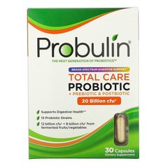 Probulin, Total Care, пробіотик, 20 млрд КУО, 30 капсул (PBL-00343), фото