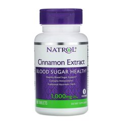 Natrol, екстракт кориці, 500 мг, 80 пігулок (NTL-04458), фото
