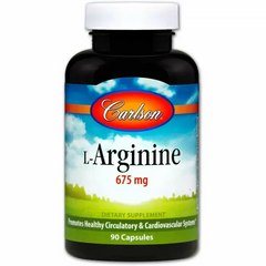 L-аргинин, Carlson Labs, 675 мг, 90 капсул. (CAR-06731), фото