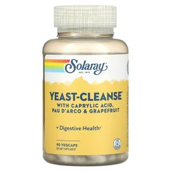 Solaray, Yeast-Cleanse, 90 растительных капсул (SOR-08132), фото