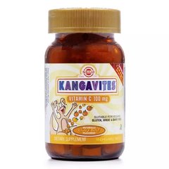 Solgar, Kangavites, вітамін C, з натуральним апельсиновим смаком, 100 мг, 90 жувальних таблеток (SOL-02804), фото