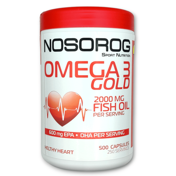Омега-3 1000 мг Nosorog Omega 3 Gold - 500 капсул, фото