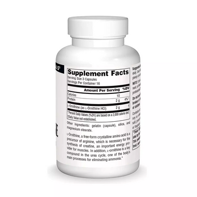 Source Naturals, Орнитин, 667 мг, 50 капсул (SNS-01641), фото