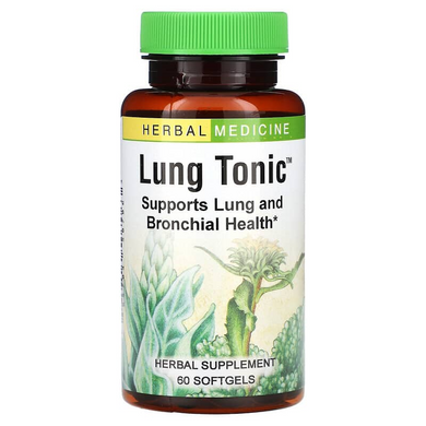 Herbs Etc., Тоник для легких, Lung Tonic, добавка для здоровья легких, без спирта, 60 капсул (HEC-50706), фото