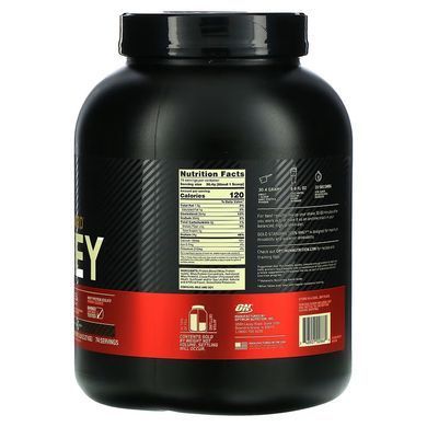 Optimum Nutrition Gold Standard 100% Whey сироватковий протеїн | подвійний шоколад - 2270 г, фото