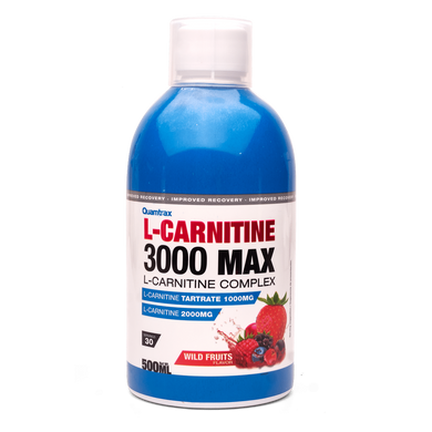 Quamtrax, L-карнітин 3000, фруктовий, 500 мл (820534), фото