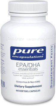 Pure Encapsulations, Основные ЭПК/ДГК, ультрачистый, молекулярно-дистиллированный концентрат рыбьего жира, 90 капсул (PE-00281), фото