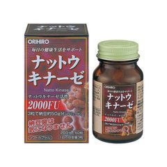 Наттокіназа, Orihiro, 60 таблеток (ORH-10586), фото