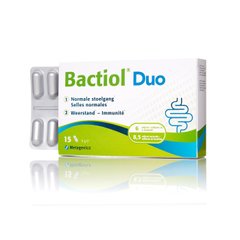 Пробіотики Бактіол Дуо, Bactiol Duo, Metagenics, 15 таблеток блістер (MET-27907), фото