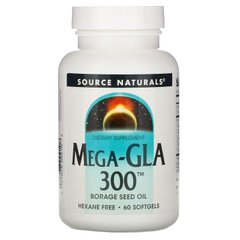 Source Naturals, Мега-GLA 300, 60 мягких капсул (SNS-00910), фото