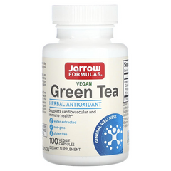 Jarrow Formulas, зелений чай, 500 мг, 100 вегетаріанських капсул (JRW-17007), фото