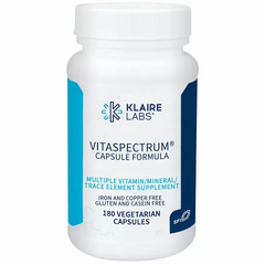 Вітаміни-мінерали, Vitaspectrum, Klaire Labs, 180 капсул (KLL-01224), фото