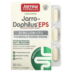 Jarrow Formulas, Jarro-Dophilus EPS, пробіотики, 25 млрд, 30 вегетаріанських капсул з технологією Enteroguard (JRW-03040), фото