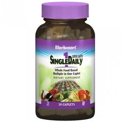 Мультивітаміни з залізом, Single Daily, Bluebonnet Nutrition, 30 капсул (BLB-00117), фото