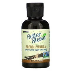 Now Foods, Рідкий підсолоджувач Better Stevia, французька ваніль, 59 мл (NOW-06979), фото