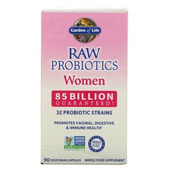 Garden of Life, RAW Probiotics, для женщин, 85 млрд, 85 вегетарианских капсул (GOL-11567), фото