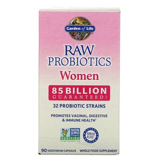 Garden of Life, RAW Probiotics, для женщин, 85 млрд, 85 вегетарианских капсул (GOL-11567), фото