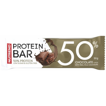 Nutrend, Батончик PROTEIN BAR 50%, шоколад, 50 г - 1/30 (NUT-17353), фото
