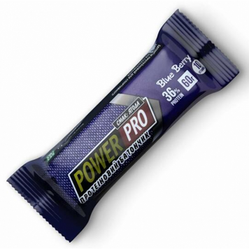Power Pro, Батончик 36%, блакитна малина, 60 г - 1/20 (103694), фото