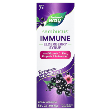 Сироп бузини для підтримки імунітету Nature's Way Sambucus Immune Elderberry Syrup | бузина - 240 мл, фото