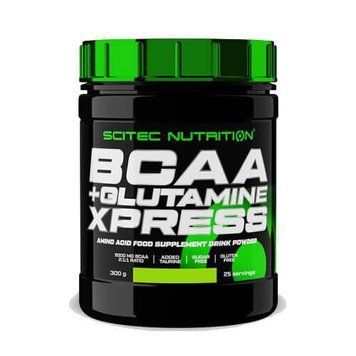 Scitec nutrition, BCAA + Glutamine Xpress, лайм, 300 г (SCN-00816), фото