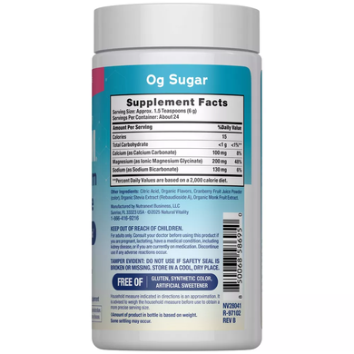 Магній гліцинат Natural Vitality CALM Magnesium Glycinate | малиновий лимонад - 142 г, фото