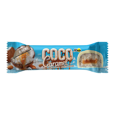 FitWin, Протеиновый батончик Coco Caramel, без цукру, миндаль, 40 г, 1/20 (FTW-23063), фото