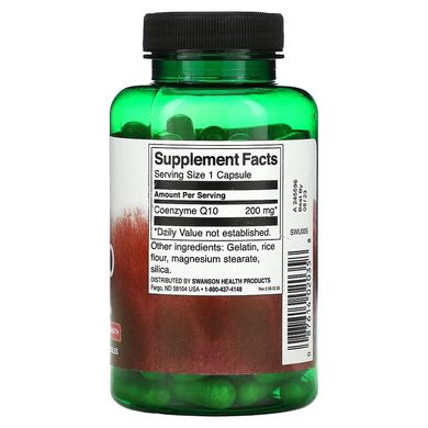 Swanson, CoQ10, 200 мг, 90 капсул (SWV-02035), фото