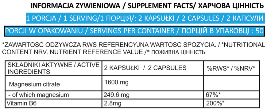 Bodyperson Labs, Магне B6, 800 мг, 100 капсул (BDL-72898), фото