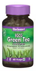 EGCG Екстаркт Лістьєв зеленого чаю, Bluebonnet Nutrition, 60 гелевих капсул (BLB-01378), фото