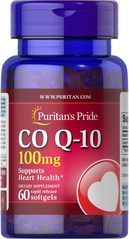 Коензим Q-10, Q-SORB Co Q-10, Puritan's Pride, 100 мг, 60 капсул (PTP-15593), фото