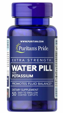 Підтримка водного балансу, Extra Strength Water Pill, Puritan's Pride, 50 каплет (PTP-11831), фото