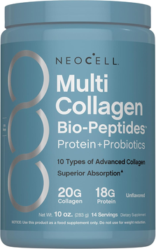 Колаген з гіалуроновою кислотою та вітаміном C NeoCell Multi Collagen Advanced Bio-Peptides - 283 г, фото