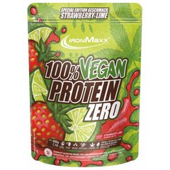 IronMaxx, 100 % Vegan Protein Zero, клубника-лайм, 500 г (819510), фото