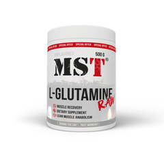 MST Nutrition, L-глютамин, Glutamine RAW, 5000 мг, без вкуса, 500 г (MST-16083), фото