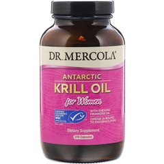 Dr. Mercola, масло антарктичного криля для жінок, 270 капсул (MCL-01029), фото
